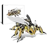 Microworld 3D Metal Puzzle, Mechanical Hornet Metal Model Kits, Brain Teaser DIY Challenge 3D Puzzle for Adult Art Craft Toy