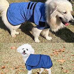 DOZCA Pet Bath Robe Dog Bathrobe Towels for Drying