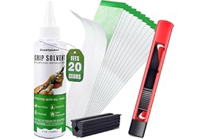 Goashpeaot Regripping Fits 20 Golf Clubs Professional Golf Grip Kit, Inlcudes 5 oz Solvent and 20 Double Coated Tapes, Hook Knife, Rubber Vise Clamp