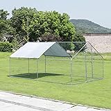 Large Chicken Run Metal Chicken Coop, Outdoor Dog