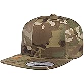 6-Panel Structured Flat Visor Classic Snapback (6089)