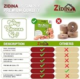 Zidina Moth Repellent Cedar Wood Rings 30 Pack with Organic Cedar Oil view 2