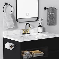 Bathroom Faucets for Sink 3 Hole, Hurran 4 inch