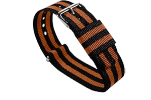 BARTON WATCH BANDS - Ballistic Nylon NATO® Style Straps - Choice of Color, Length & Width (18mm, 20mm, 22mm or 24mm)