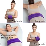 Zhu-Zhu Lavender Body Wrap Wheat Bags Microwavable Heat Pad Purple view 4