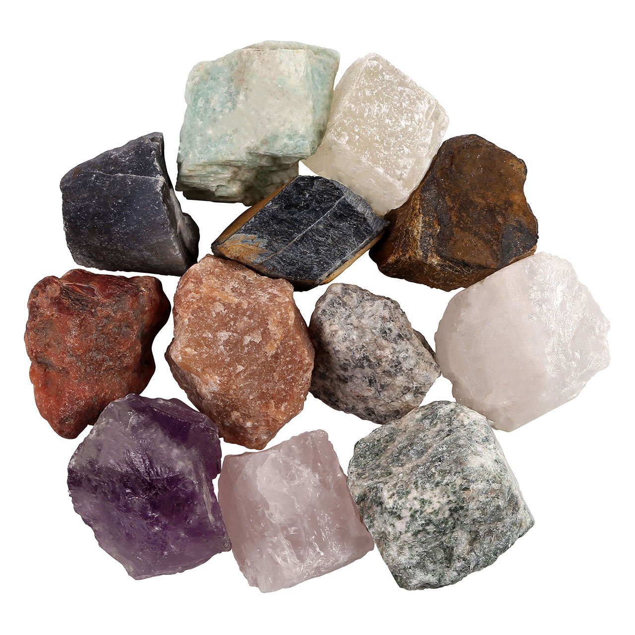 Top Plaza 1.9lb Bulk Rough Irregular Crystal Quartz 0.79-1.57\'\' Raw Natural Reiki Healing Assoirted Stones for Cabbing, Tumbling, Lapidary, Polishing, Wire Wrapping, Wicca