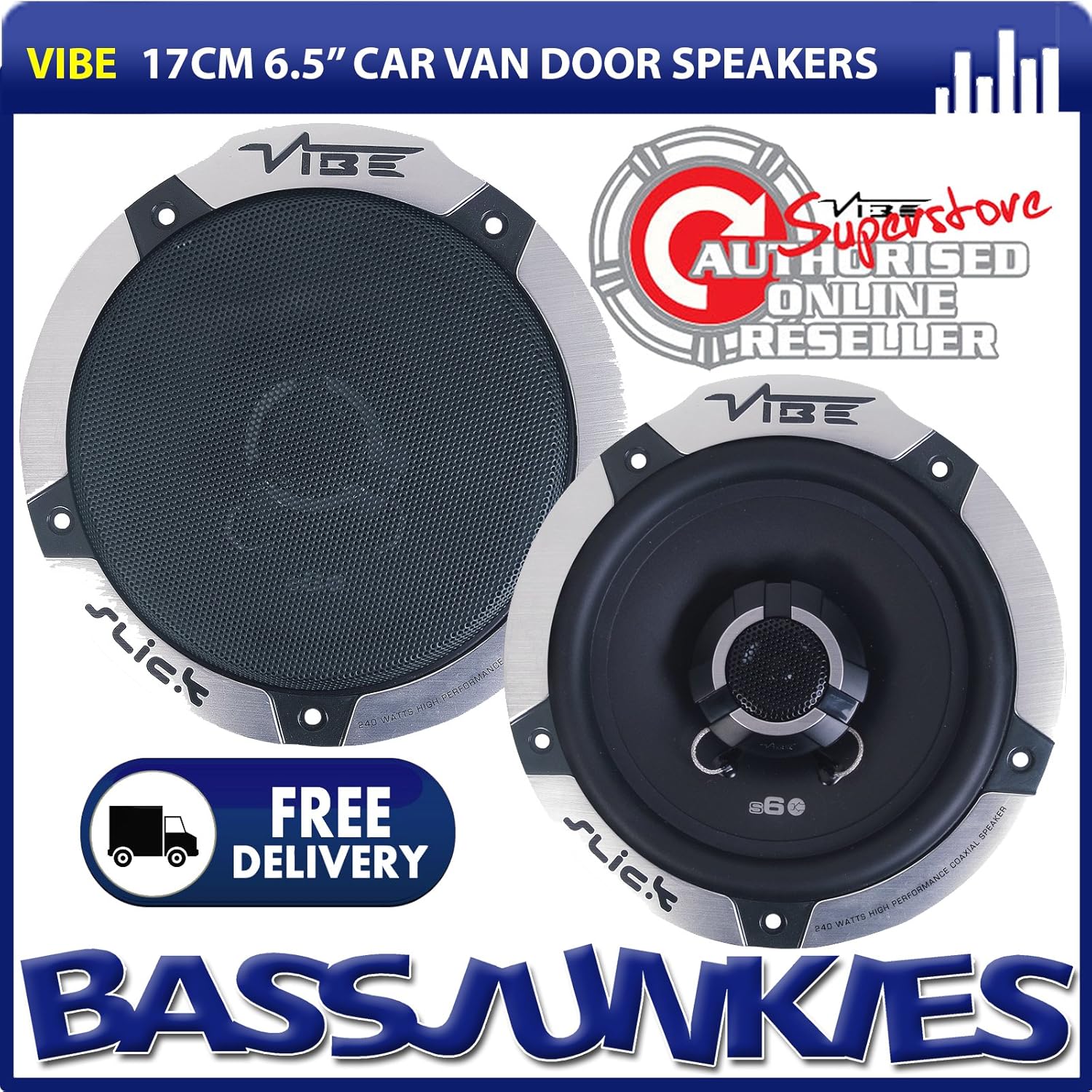 vibe slick 6 coaxial car speakers