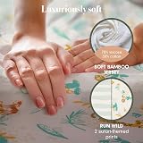 Tutti Bambini Premium Crib Sheets 2-Pack Run Wild Bamboo Jersey Fit 53x80 view 4