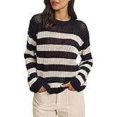 Velvet by Graham & Spencer Women's Kanan Cotton Cashmere Mesh Sweater