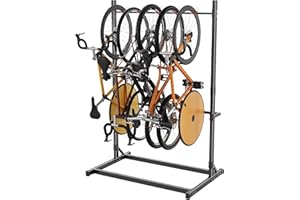 Freestanding Bike Storage Rack for Garage - Heavy Duty 400 lbs Capacity, Vertical Bike Organizer for Multiple Bicycles, Indoo