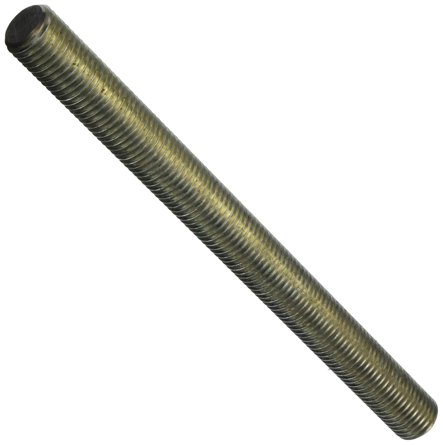 Steel Fully Threaded Rod, Zinc Plated, 1"8 Thread Size, 12" Length