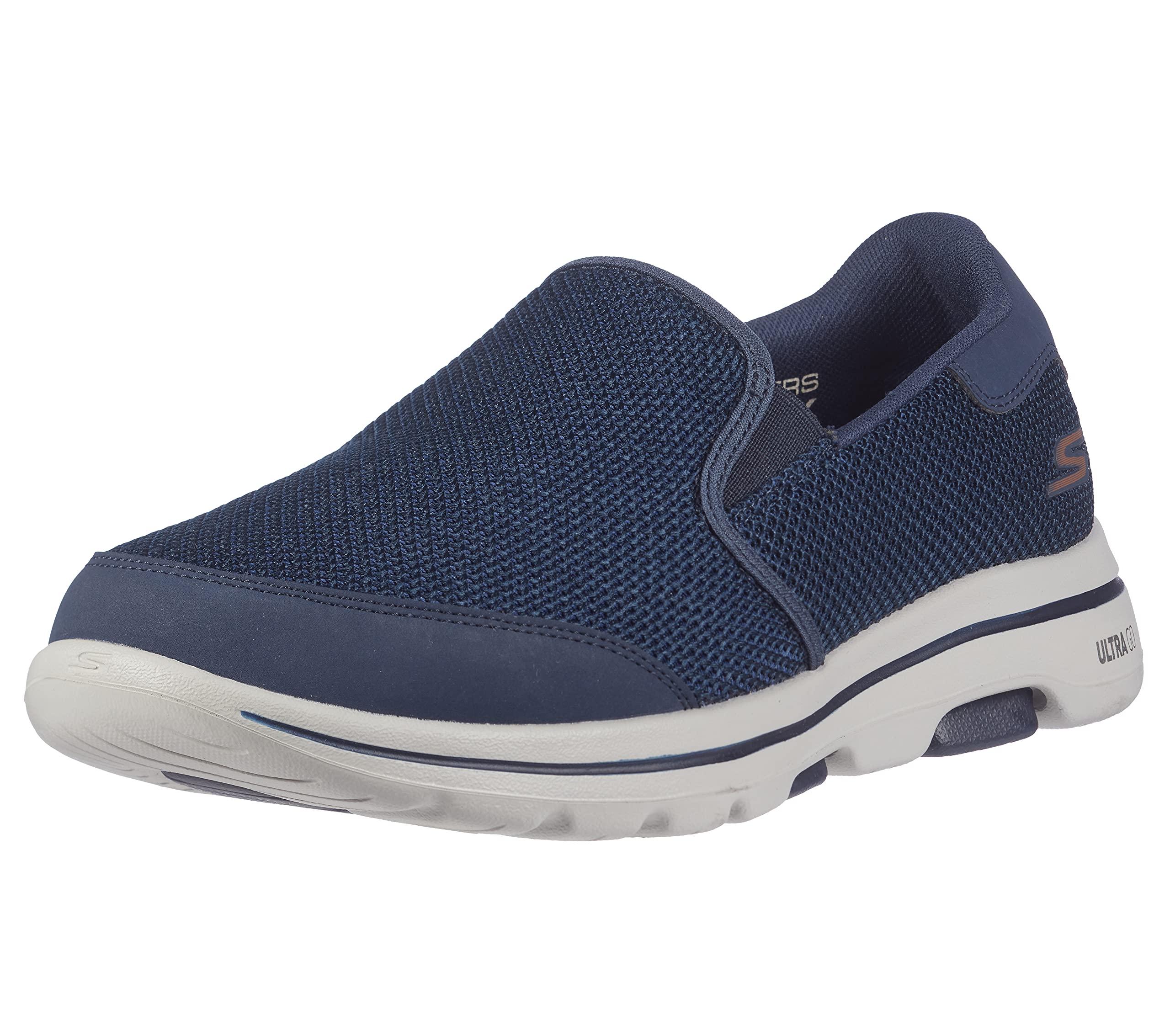 Skechers Men’s Gowalk 5 – Elastic Stretch Athletic Slip-on Casual Loafer Walking Shoe, Navy 2, 16 X-Wide