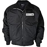 Qraphic Tee Security charger jacket with REFLECTIVE LOGO, Security Guard charger jacket