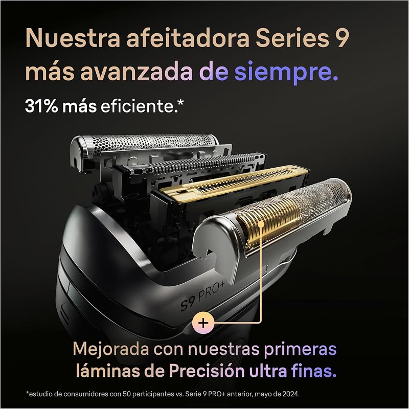 Series 9 Pro+ Afeitadora Eléctrica Hombre, 9660CCE, Negro