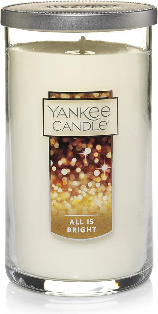 Yankee Candle Medium Perfect Pillar Candle, All is Bright