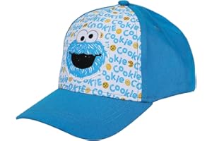 Bioworld Sesame Street Plush Cookie Monster Toddler’s Blue Traditional Adjustable Baseball Cap