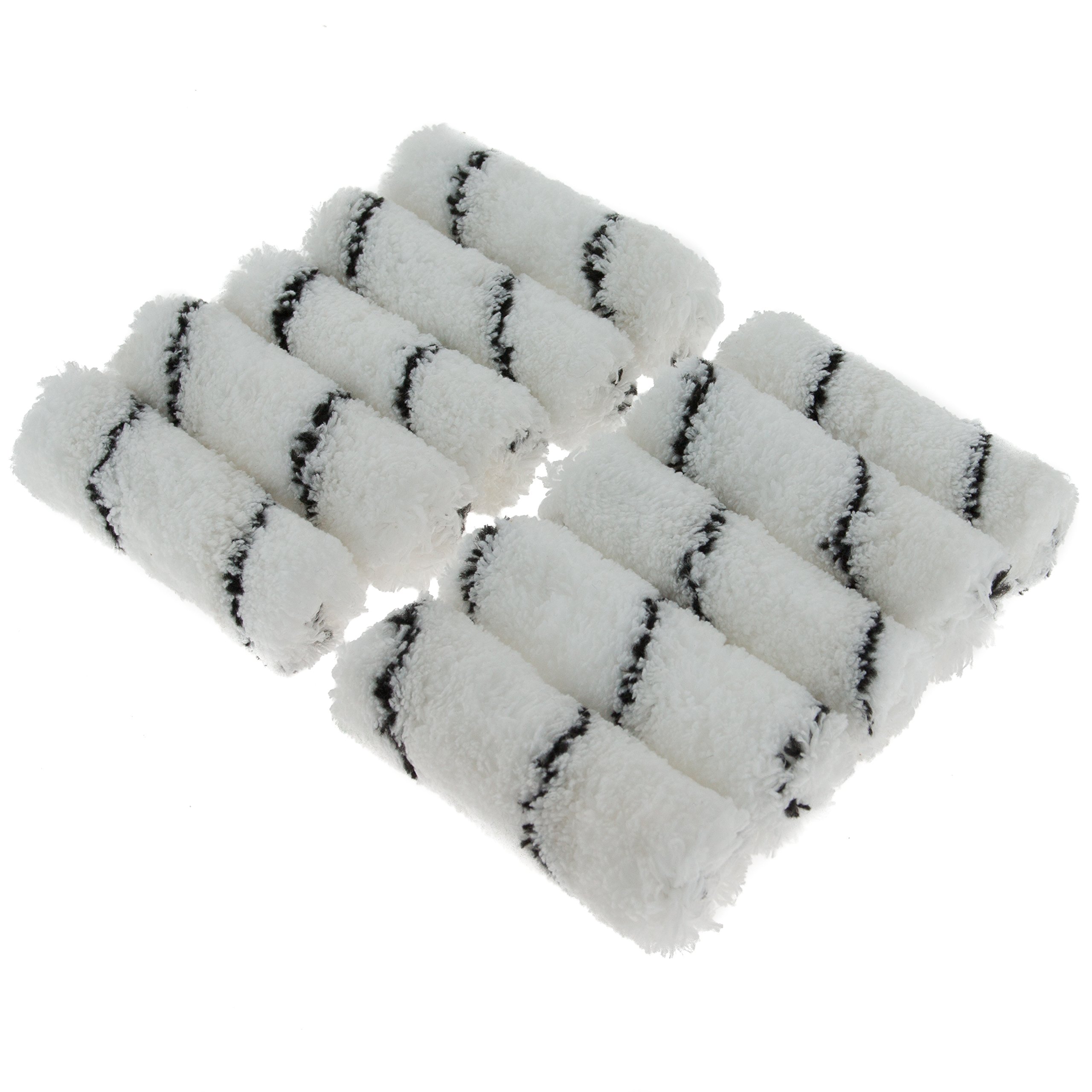 Coral 41400 Easy Coater Paint Mini Roller Cover with a Microfibre Sleeve Fabric 4 inch 10 Piece Pack Set