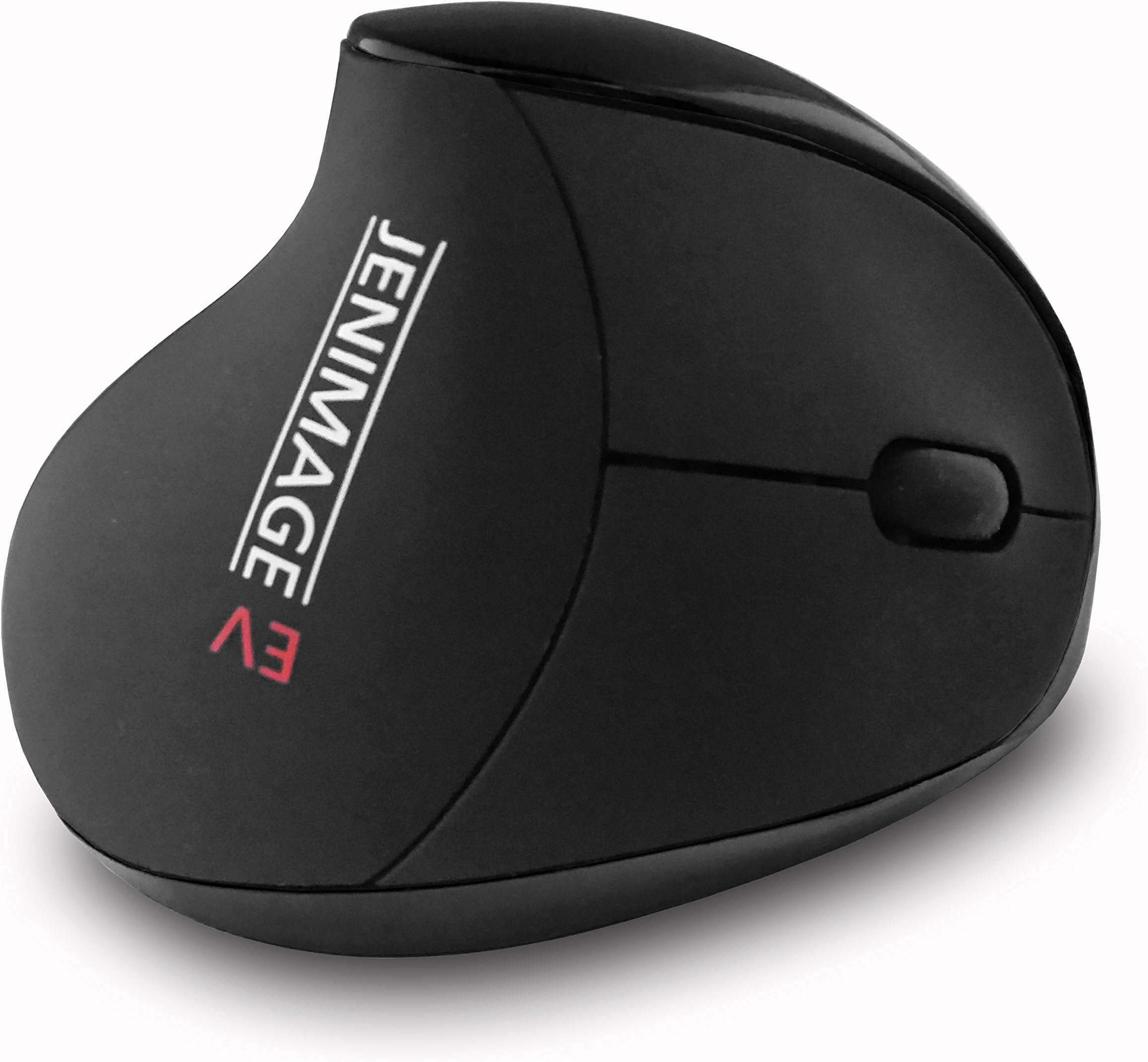 Jenimage Ergonomic Mouse Wireless Vertical Mouse in Black Ergonomic Mouse for Relief from RSI Syndrome 5 Buttons Vertical Mouse