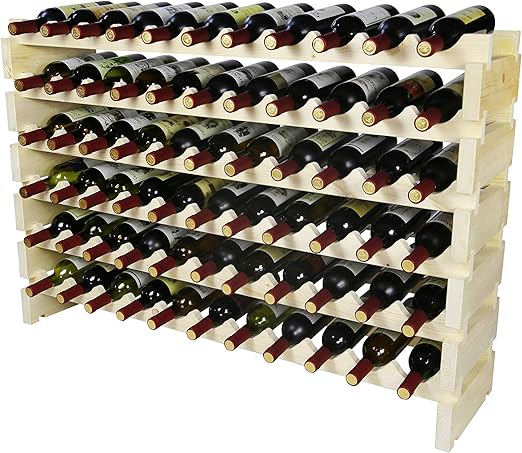Amazon Com Pataku Wine Rack Wine Storage Stand Wooden Wine Holder