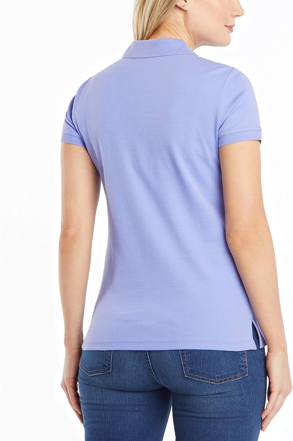 Nautica Women's 3-Button Short Sleeve Breathable 100% Cotton Polo Shirt at  Women’s Clothing store
