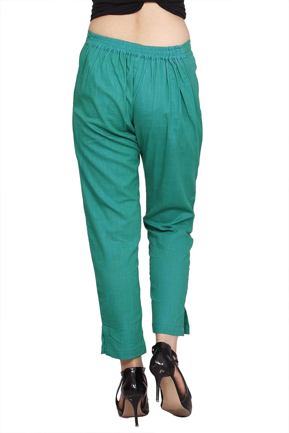 jublee women's cotton slub trouser