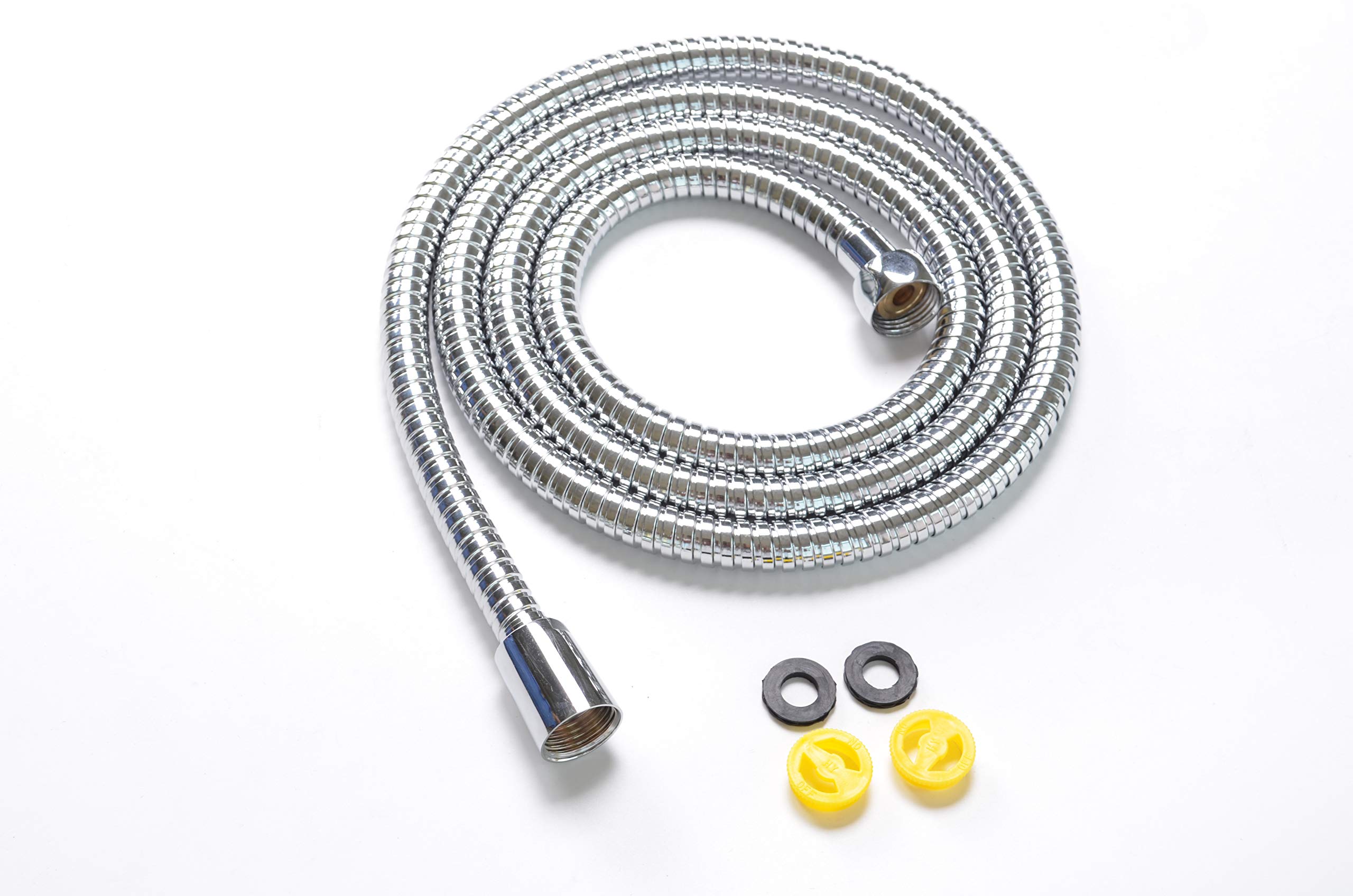 Klabb Shower Hose, 59 Inches (1.5m) Extra Long Chrome Handheld Shower