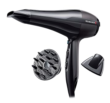 Remington Ionen-Haartrockner Pro-Air AC5999, 2300 Watt, leistungsstarker AC-Motor, zwei Stylingdüsen, Diffusor, schwarz