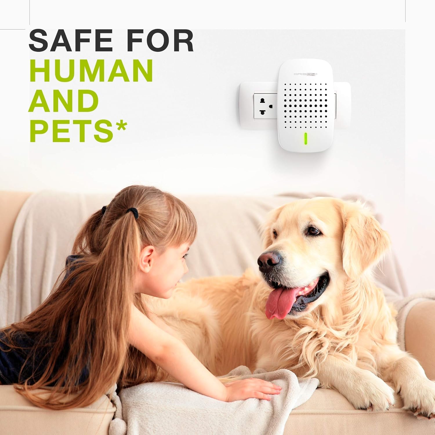 BRISON Indoor Electronic Pest Repeller – Bionic & Ultrasonic Insect & Rodent Repellent Plug-in – Pest Control & Get Rid of Roaches Bats Rats Mice Bugs Spiders Ants – Eco-Friendly & Safe : Garden & Outdoor