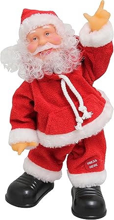 Babbo Natale 1932.Babbo Natale Che Canta E Balla 31cm Decorazione Natalizia Modellino Musicale Di Santa Claus Che Si Muove Natale Santa Claus Babbo Natale Che Canta E Balla Della Ditta Lux Pro Amazon It