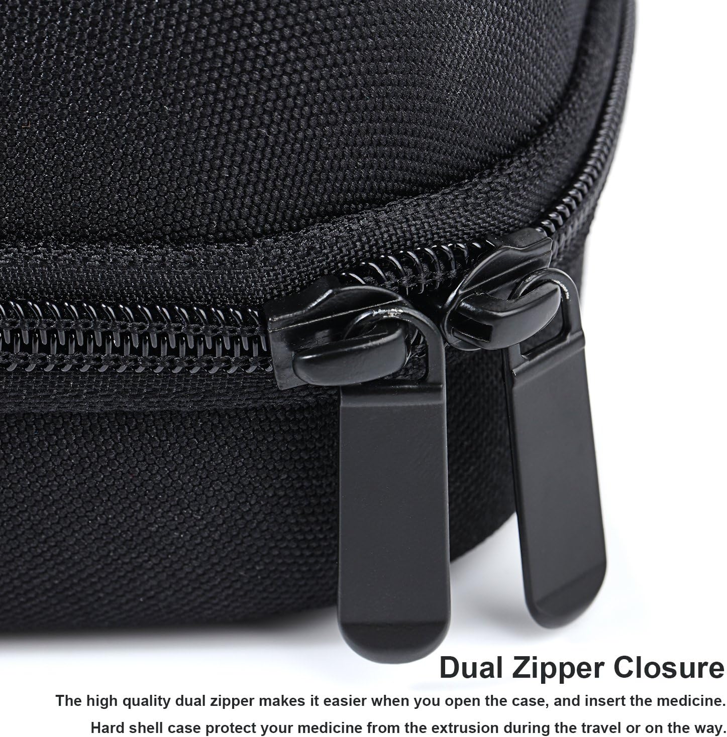 Hard Shell Diabetes Bag Insulin Cooler Case Cool Storage with Temperature Display for Temperature-Sensitive Medical Supplies (Black): Health & Personal Care
