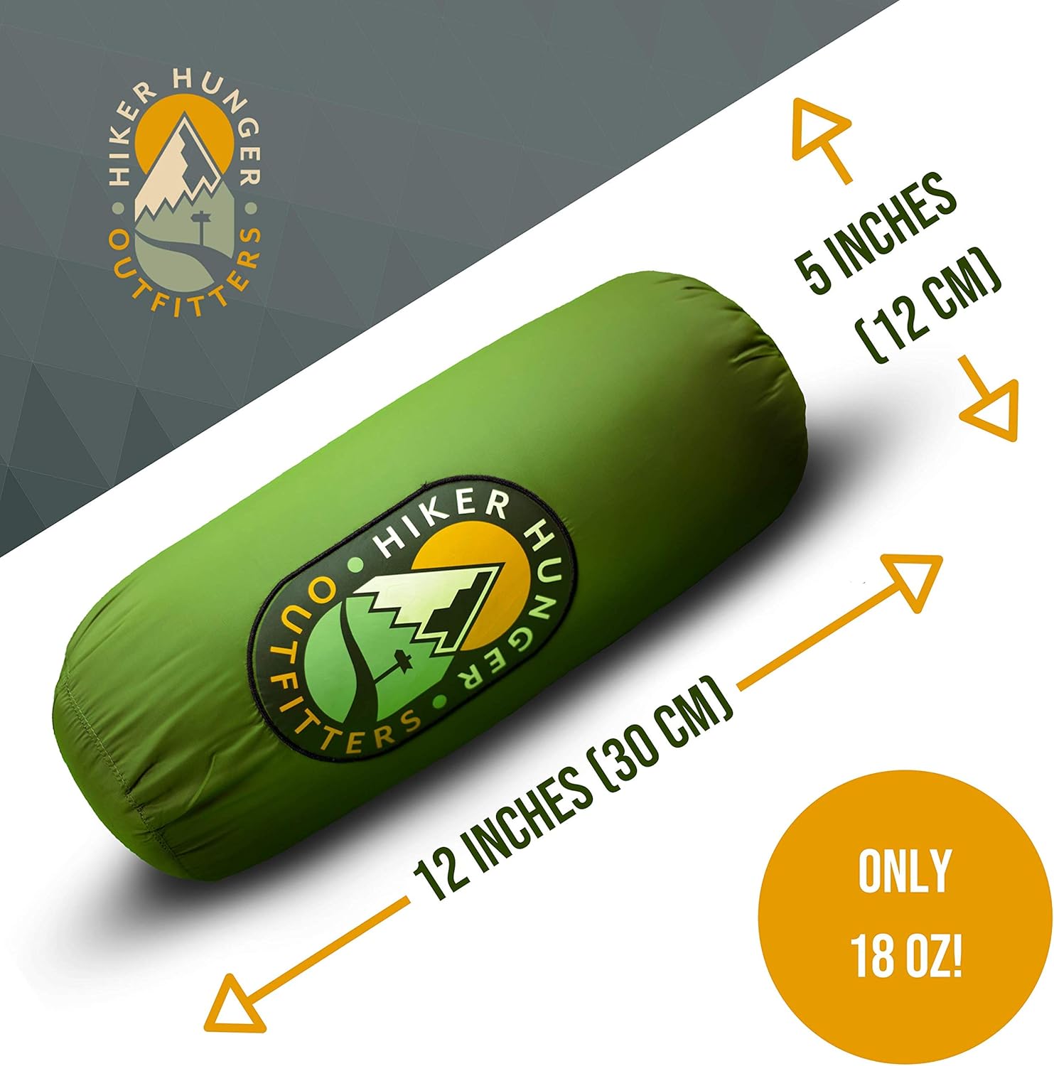 Hiker Hunger Outfitters | Extra Large Double Insulated Outdoor Camping Blanket | Easy to Pack, Waterproof, Durable, Lightweight & Warm| Best for Hiking, Backpacking, Stadium Events, Picnic | Green: Kitchen & Dining