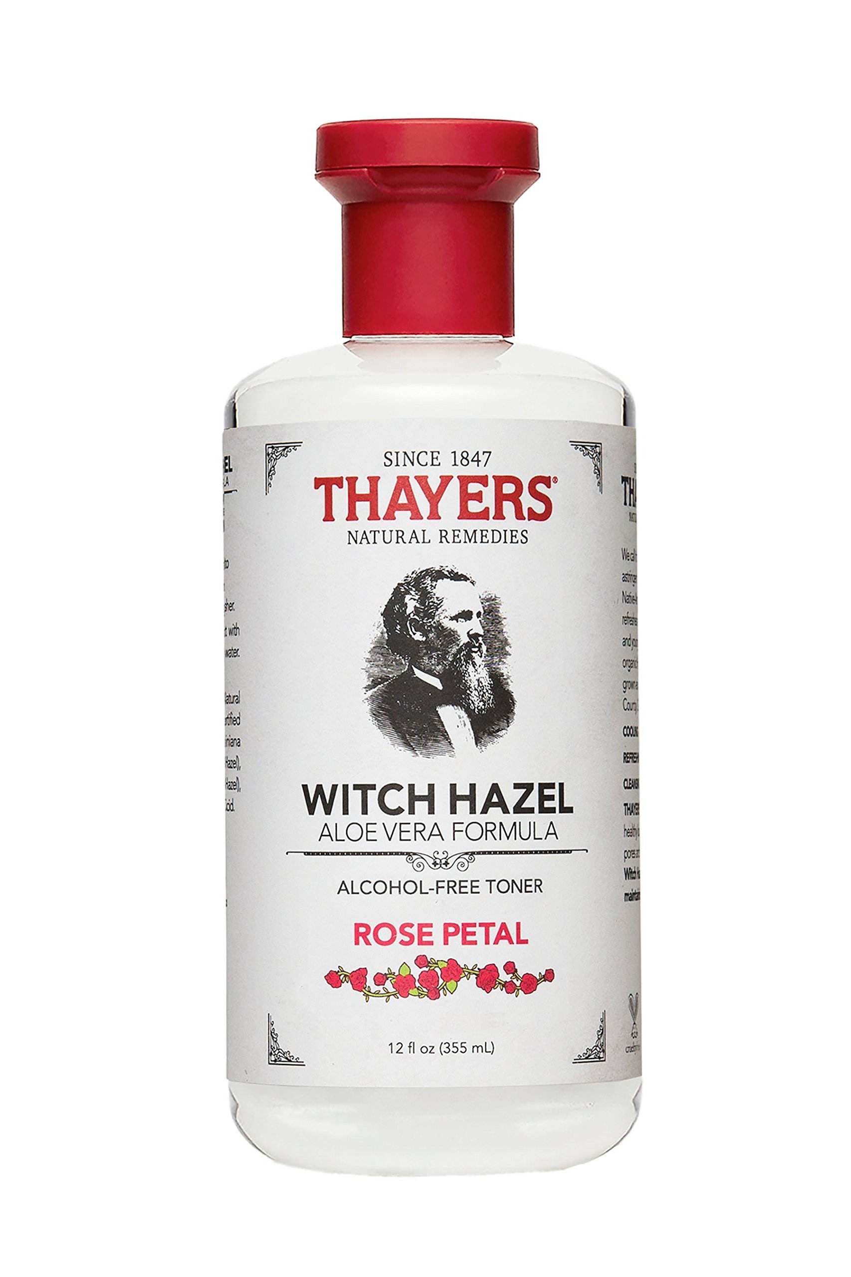 Thayer - Witch Hazel Toner-Rose Petal Alc.Fr, 12 fl oz liquid
