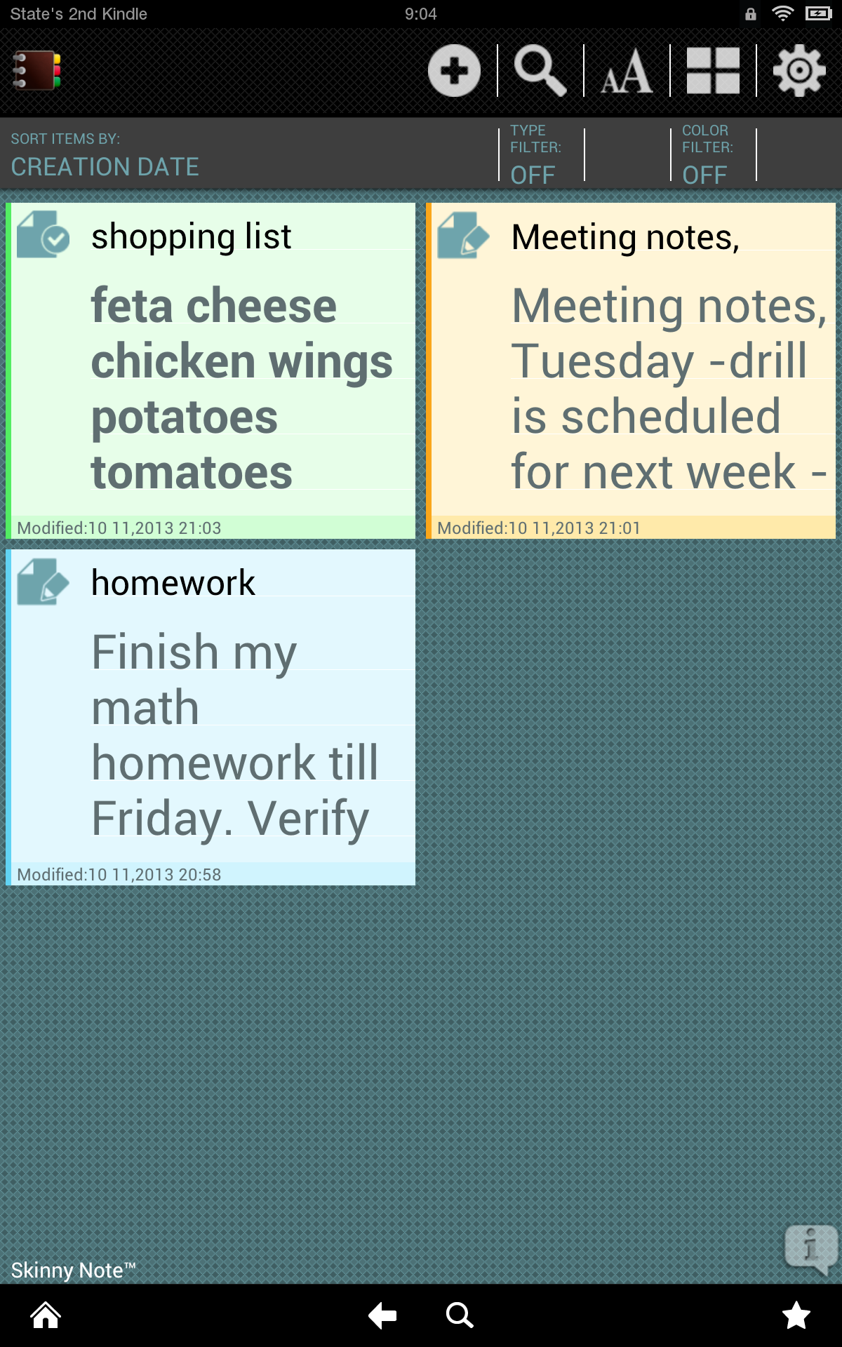 SkinnyNote Notepad Notes