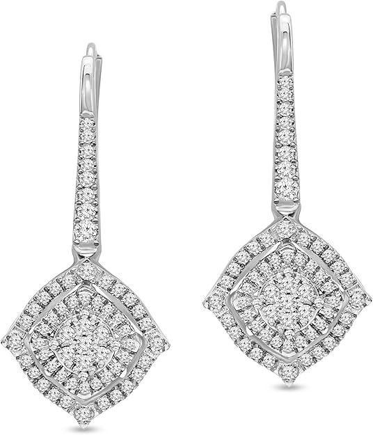 Lab Grown Diamond Earrings 1/2ct Drop & Dangle Diamond