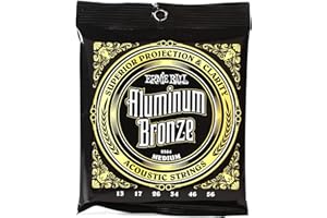 Ernie Ball 2564 Aluminum Bronze Medium Acoustic Guitar String Set (.013 - .056)