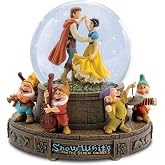 The Bradford Exchange Disney Snow White and Seven Dwarfs Musical Glitter Globe, Limited Edition Collectible, Bradford Exchange