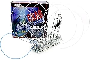 Fishernomics Heavy Surf Handcrafted Lead-Free Castable Crab Traps for Fishing Pole (Tank Series 9.4oz & 6.6oz), US Manufactured Premium Loops, Highly Durable Crab Traps for Crabbing