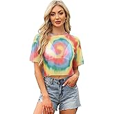 Allegra K Fishnet Top for Women's Crop Short Sleeve Crew Neck Sheer Mesh Shirt Casual Net t Shirts