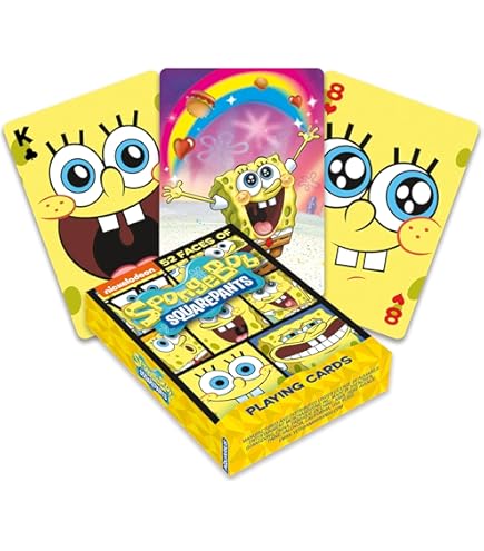 Amazon.com: Aquarius Spongebob Bold and Brash Playing Cards-Spongebob  Themed Deck of Cards for Your Favorite Card Games