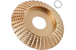 Loyala 1PCS Angle Grinder Wood Carving Disc Set for 4" or 4 1/2" with 5/8" Arbor, Grinding Wheel Shaping Disc for Wood Cutting, Grinder Cutting Wheel Attachments