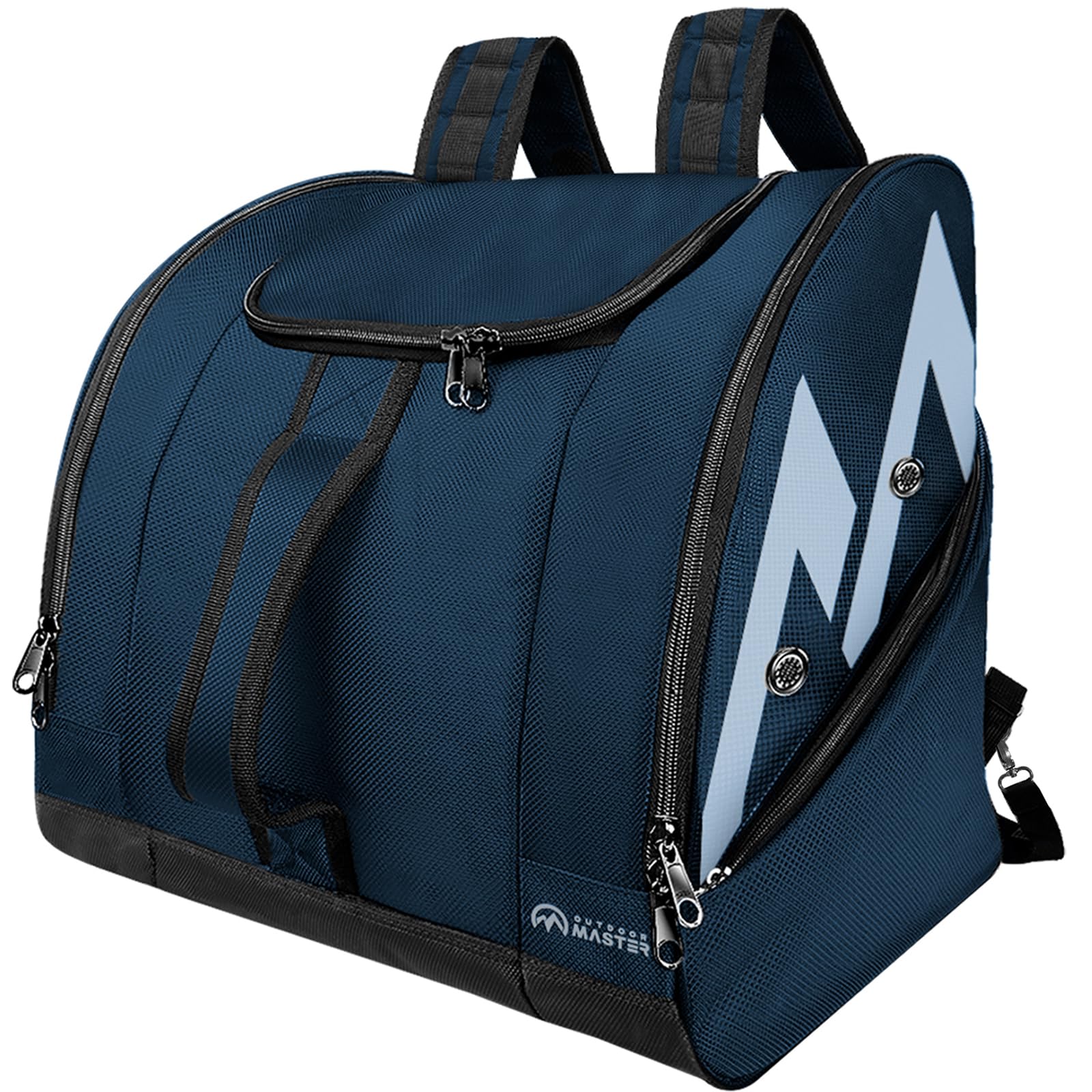 OutdoorMaster Boot Bag POLAR BEAR - 50L Ski Boots and Snowboard Boots Bag, Excellent for Travel with Waterproof Exterior & Bottom - for Men, Women and Youth - Dark Blue Image