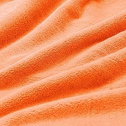 BEDELITE Orange Throw Blanket for Couch