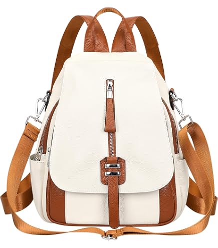 Amazon.com: Classic Genuine Leather Fashion Women Backpack  display picture 2