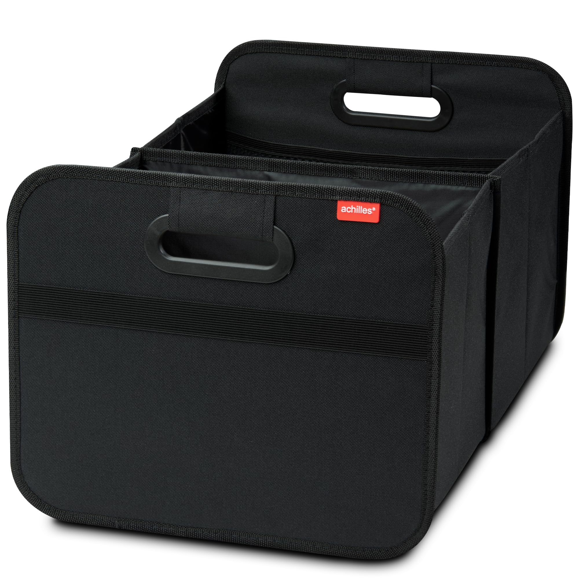 achilles Car Folding Box Xl, Foldable Trunk Bag, Shopping Organizer, Basket, Storage Bags, Box (Black, 50cm x 32cm x 27cm)