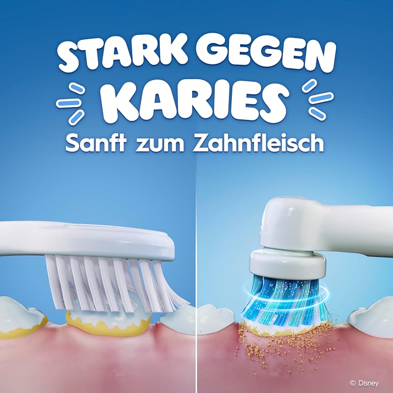 Pro Kids 3+ Frozen Elektrische Zahnbürste Kinder, Blau/Lila