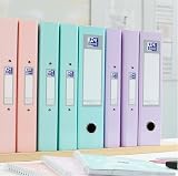 Oxford A4 Ring Binders 3 Pack Glossy Pastel Folders 40 mm Pink Lilac Mint view 4