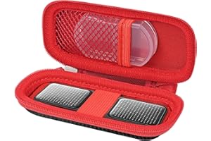 STUKCAZE Heart Rate Monitor Case KardiaMobile EKG Monitor 1L 6L, Portable Hard EVA Kardia Mobile Case with Climbing Clip, Protective KardiaMobile EKG Organizer