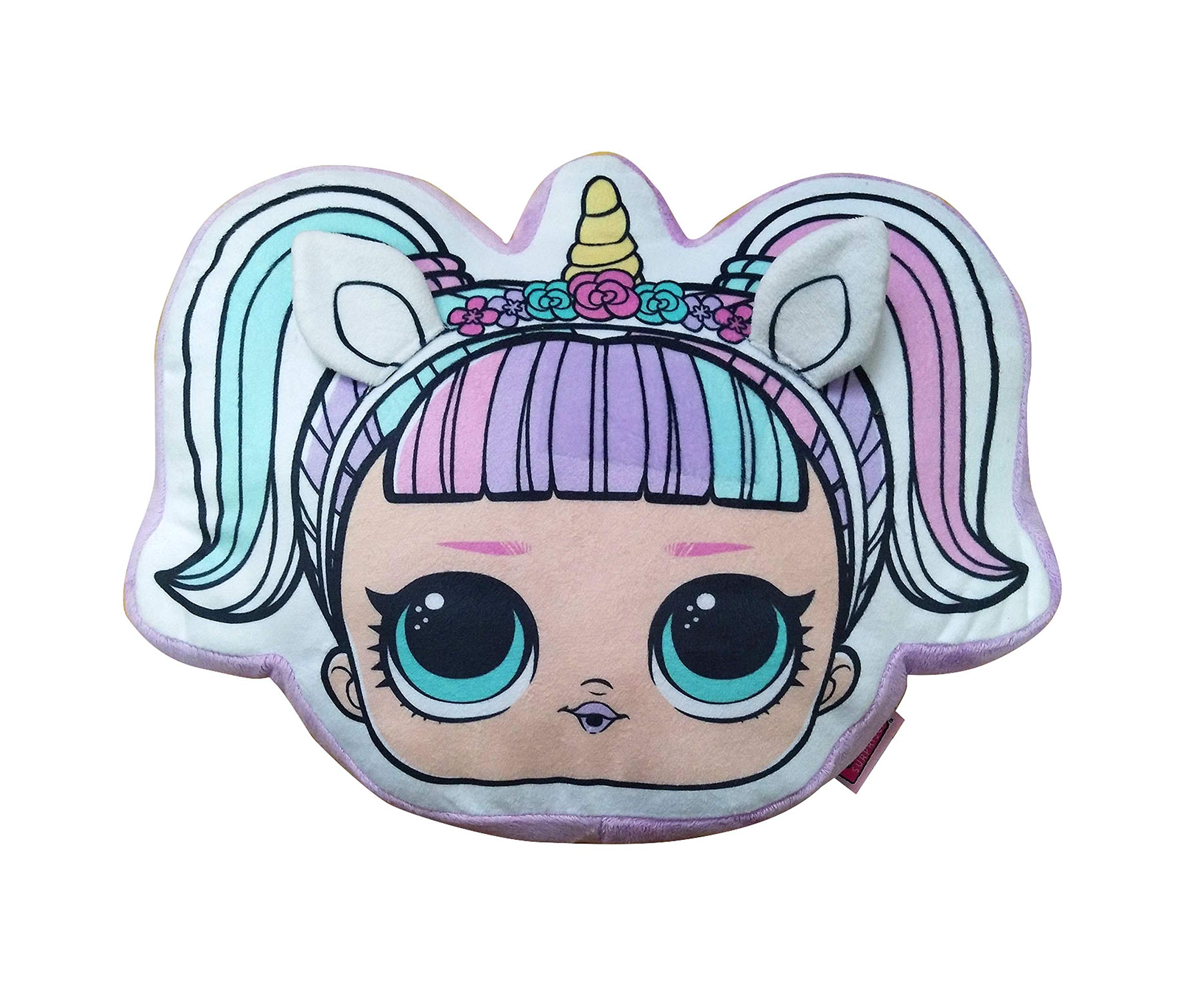 LOL Surprise unicorn Head 3D Shaped Cushion