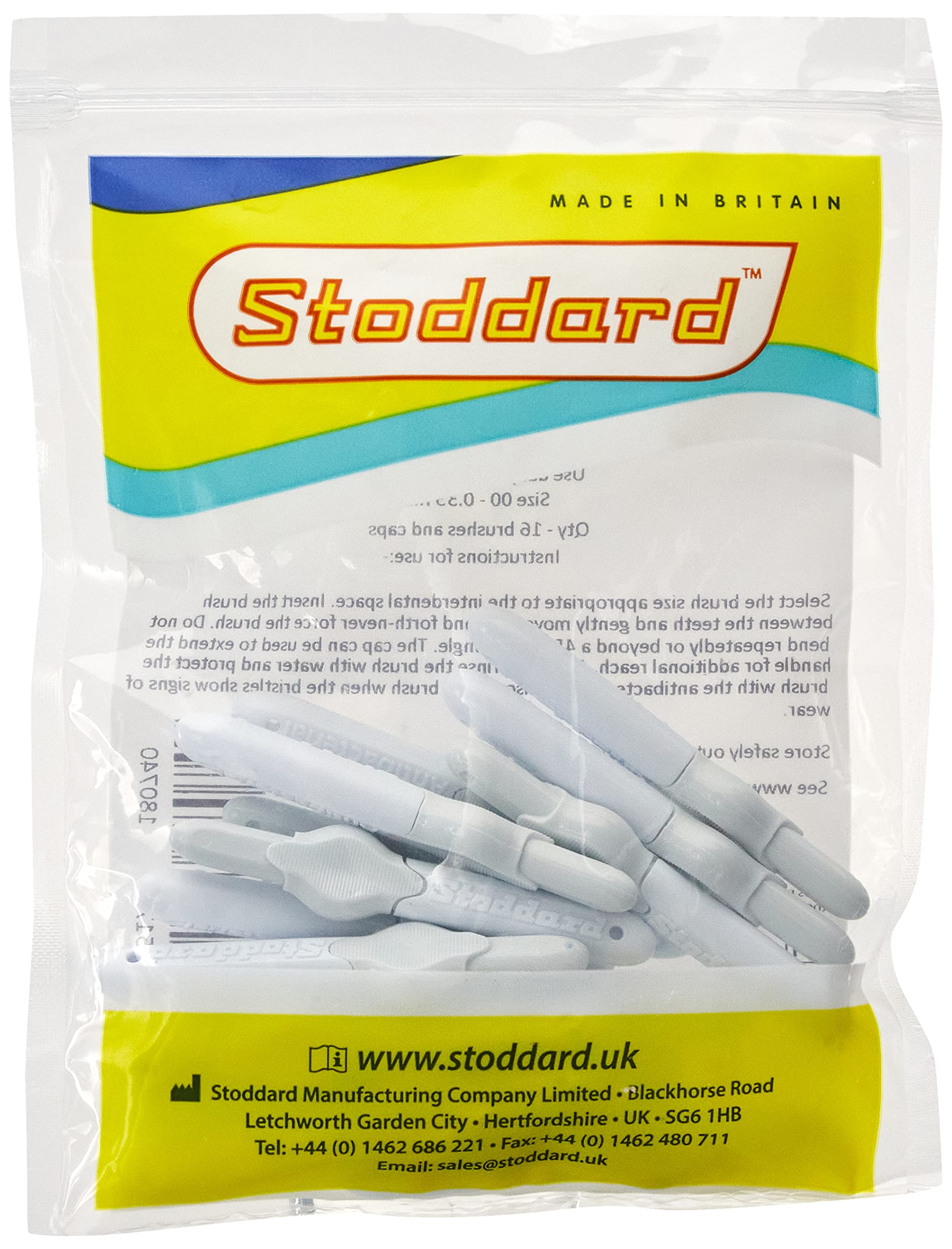 Stoddard Icon Interdental Brushes, Size 00, 16-Piece