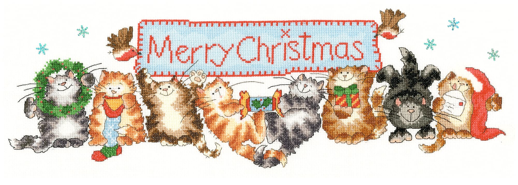 Bothy Threads Cross Stitch Kit - Merry Catmus